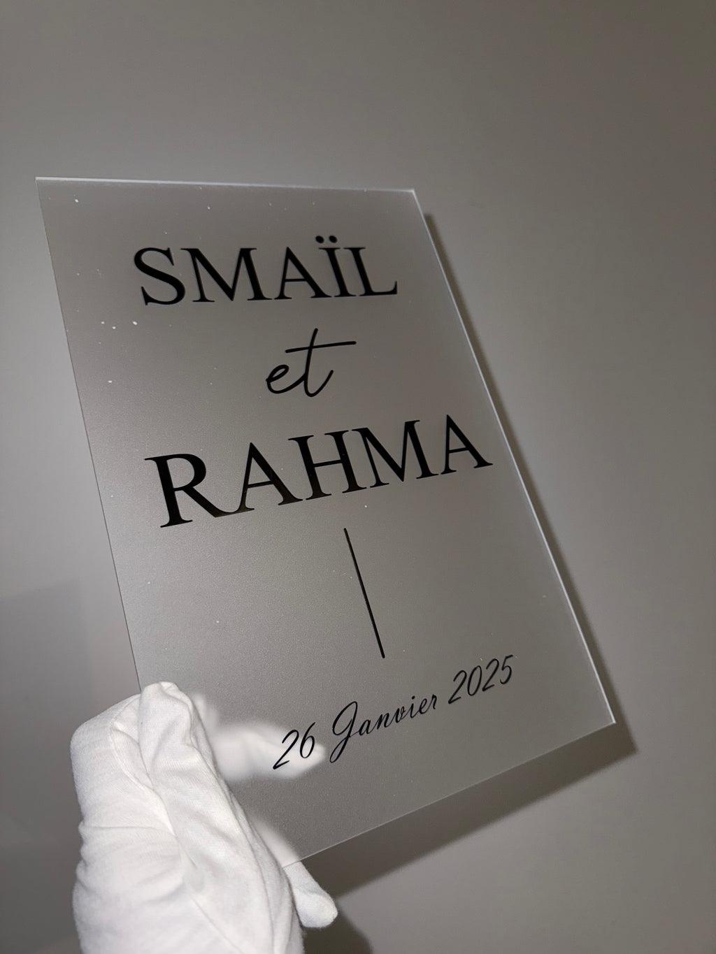 Plaque plexi 100% personnalisable