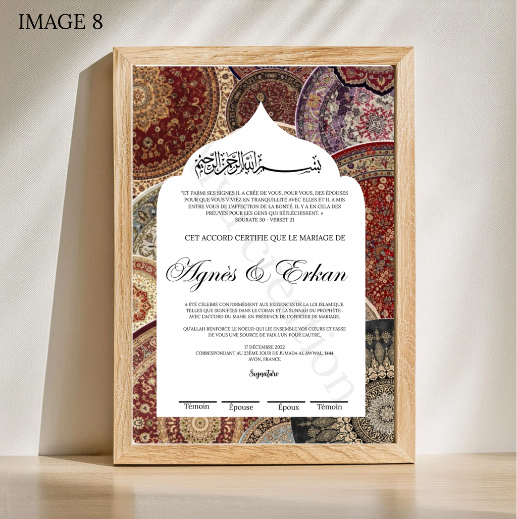 Contrat- Tapis d'Orient