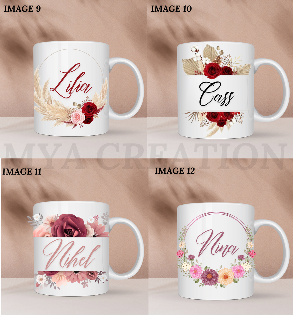 Mugs - Cadre Fleuri