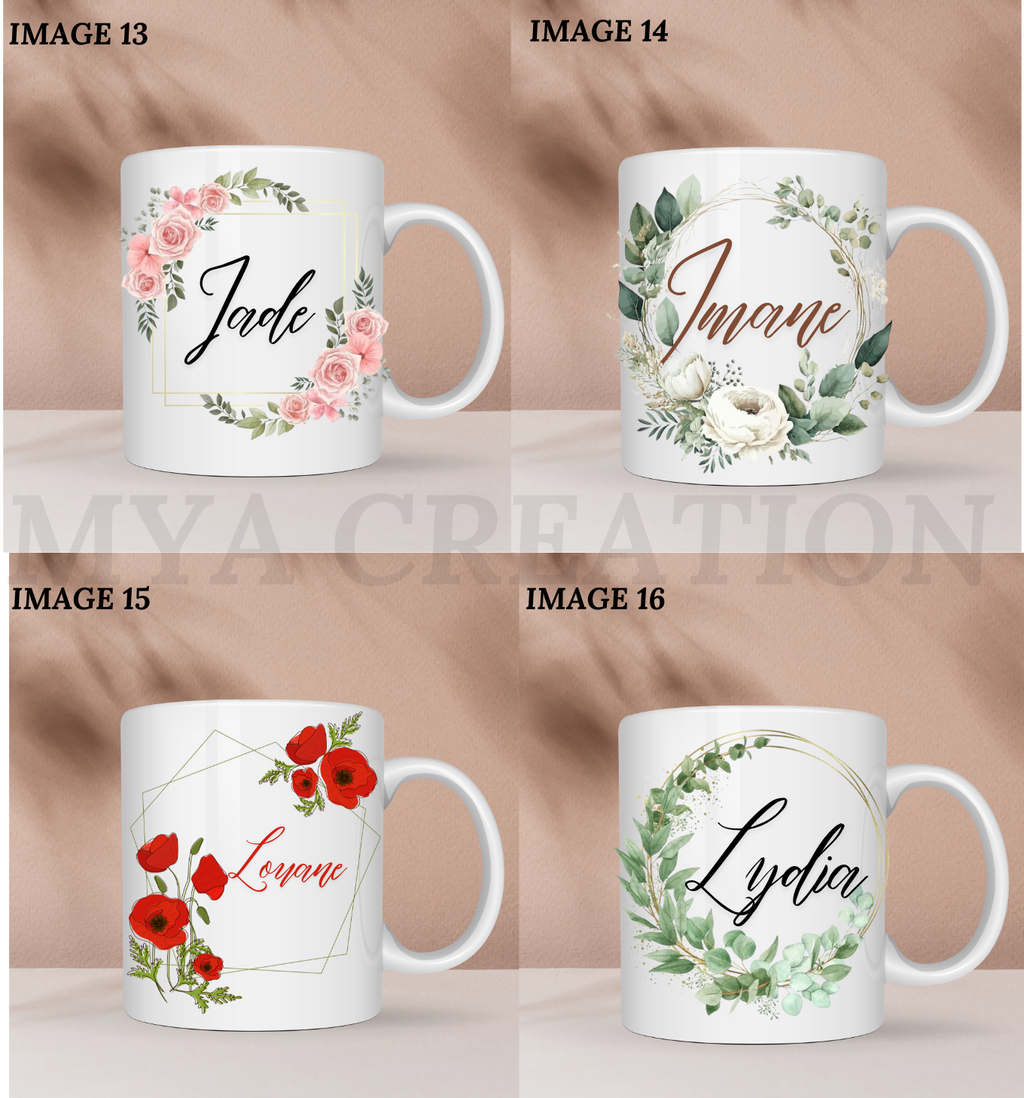 Mugs - Cadre Fleuri