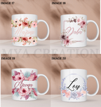 Mugs - Cadre Fleuri